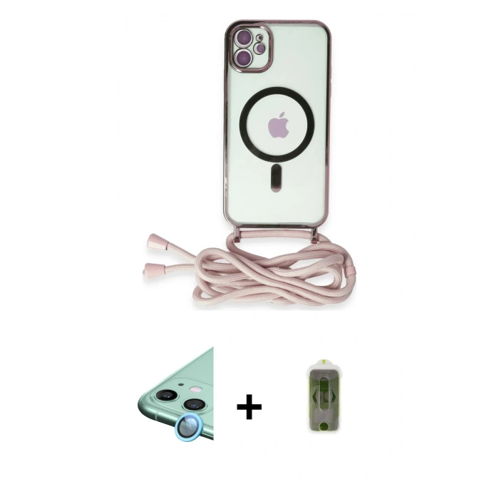 MARSİLYAN™- iPhone 12 Kılıf Eksen Özel Seri - Siyah Joko Magic 5D Hayalet Cam + Raze Metal Kamera Lens - MI