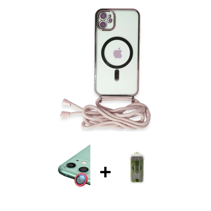 MARSİLYAN™- iPhone 12 Kılıf Eksen Özel Seri - Siyah Joko Magic 5D Hayalet Cam + Raze Metal Kamera Lens - KI