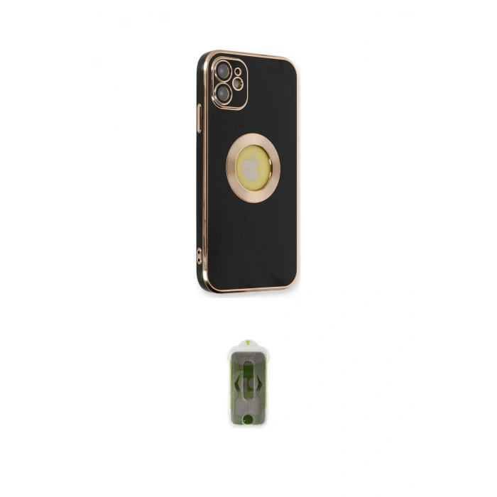 MARSİLYAN™- iPhone 12 Kılıf İz Form Serisi - Siyah Joko Magic 5D Hayalet Cam