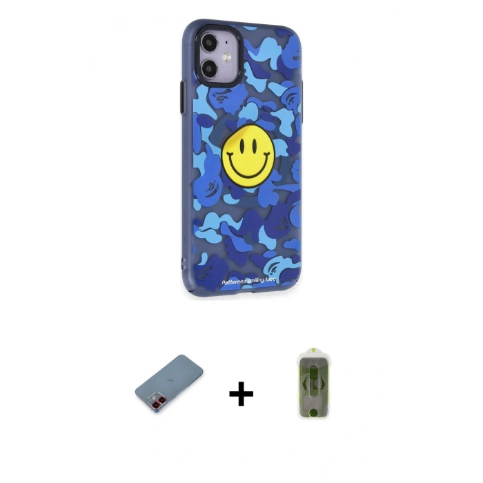 MARSİLYAN™- iPhone 12 Kılıf Nova Doku Koleksiyonu - Siyah Joko Magic 5D Hayalet Cam + Metal Kamera Lens Koruma Cam - KI