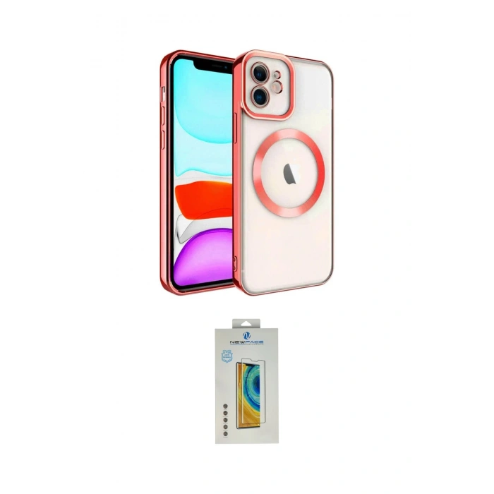 MARSİLYAN™- iPhone 12 Kılıf Nova Işık Özel Seri - Siyah Polymer Nano Ekran Koruyucu