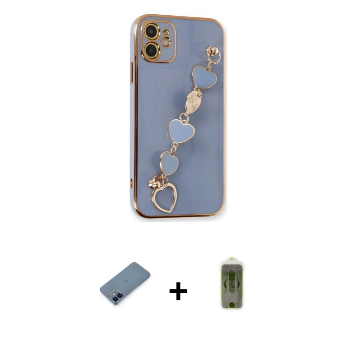 MARSİLYAN™- iPhone 12 Kılıf Nova Işık Prime - Siyah Joko Magic 5D Hayalet Cam + Metal Kamera Lens Koruma Cam - MI
