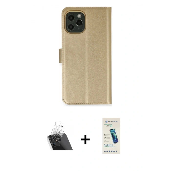 MARSİLYAN™- iPhone 12 Kılıf Siluet Işık Serisi - Şeffaf Pasifik Cam Ekran Koruyucu + Kamera Lens Koruma Cam - SF