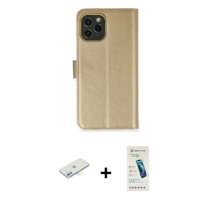 MARSİLYAN™- iPhone 12 Kılıf Siluet Işık Serisi - Şeffaf Pasifik Cam Ekran Koruyucu + Renkli Kamera Lens Koruma Cam - SI