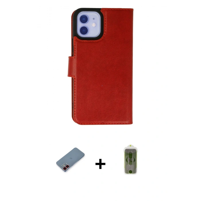 MARSİLYAN™- iPhone 12 Kılıf Siluet Işık Serisi - Siyah Joko Magic 5D Hayalet Cam + Metal Kamera Lens Koruma Cam - KI