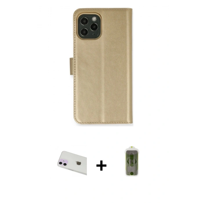 MARSİLYAN™- iPhone 12 Kılıf Siluet Işık Serisi - Siyah Joko Magic 5D Hayalet Cam + Rainbow Kamera Lens Koruma Cam - MR