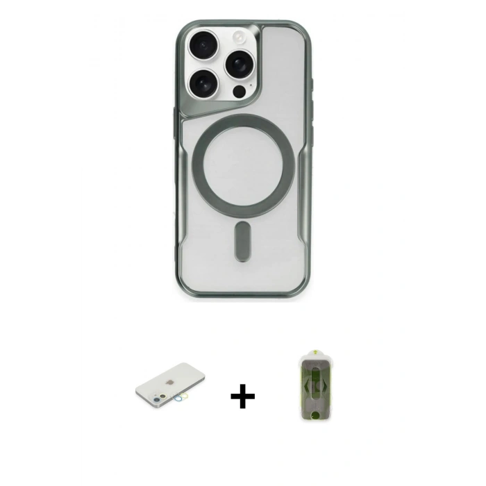 MARSİLYAN™- iPhone 12 Kılıf Yadigar Klasik Özel Seri - Siyah Joko Magic 5D Hayalet Cam + Renkli Kamera Lens Koruma Cam - SI