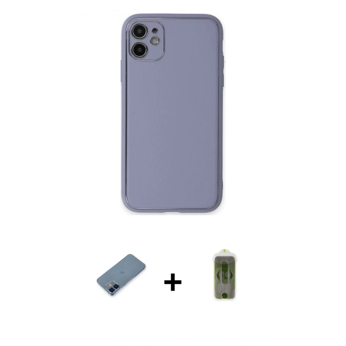 MARSİLYAN™- iPhone 12 Kılıf Yadigar Klasik - Siyah Joko Magic 5D Hayalet Cam + Metal Kamera Lens Koruma Cam - MI