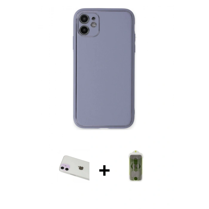 MARSİLYAN™- iPhone 12 Kılıf Yadigar Klasik - Siyah Joko Magic 5D Hayalet Cam + Rainbow Kamera Lens Koruma Cam - MR
