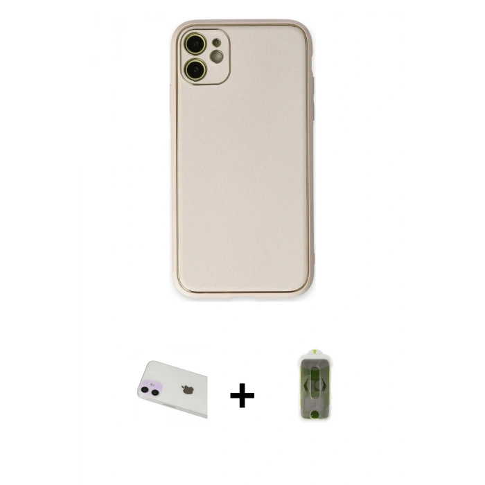 MARSİLYAN™- iPhone 12 Kılıf Yadigar Klasik - Siyah Joko Magic 5D Hayalet Cam + Rainbow Kamera Lens Koruma Cam - MR