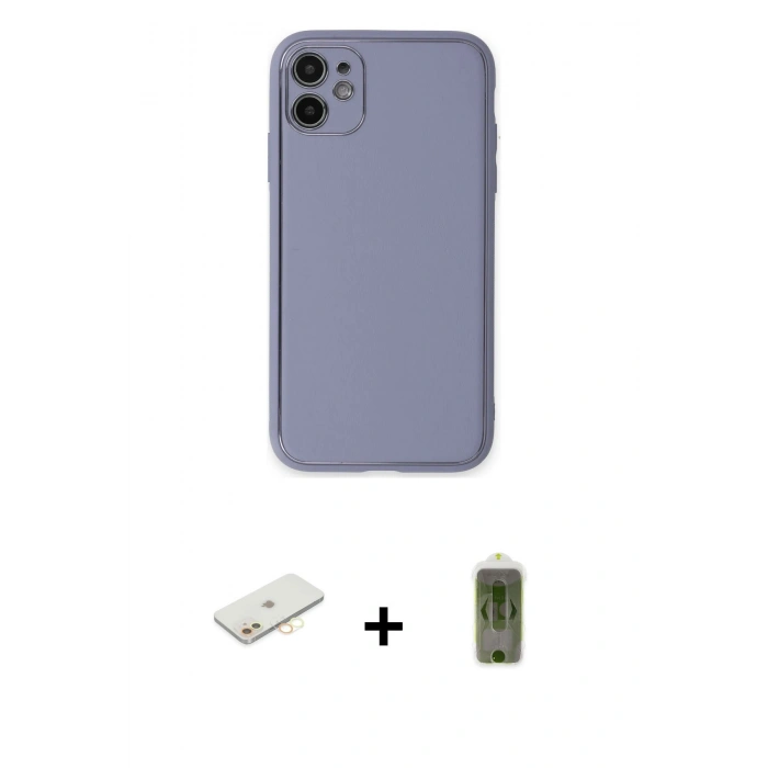 MARSİLYAN™- iPhone 12 Kılıf Yadigar Klasik - Siyah Joko Magic 5D Hayalet Cam + Renkli Kamera Lens Koruma Cam - SI