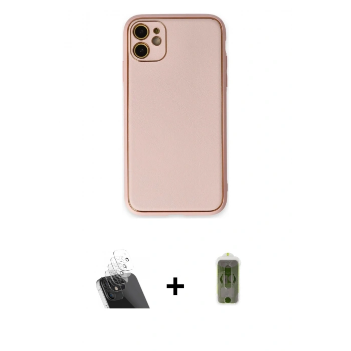 MARSİLYAN™- iPhone 12 Kılıf Yadigar Klasik - Siyah Joko Magic 5D Hayalet Cam + Şeffaf Kamera Lens Koruma Cam