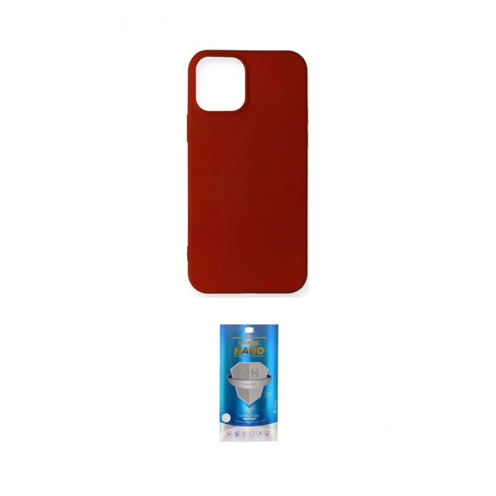 MARSİLYAN™- iPhone 12 Mini Kılıf Kozmos Yansıma Özel Seri - Şeffaf Royal Nano Ekran Koruyucu