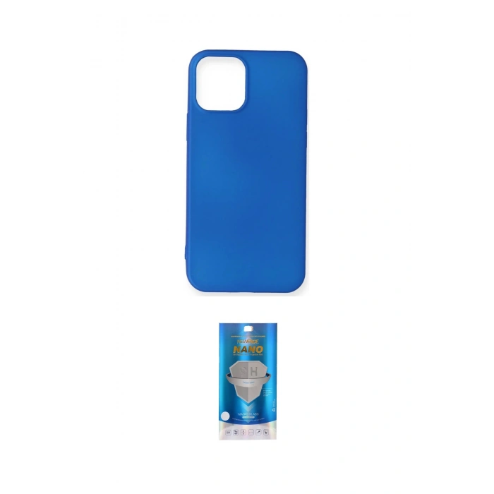 MARSİLYAN™- iPhone 12 Mini Kılıf Kozmos Yansıma Özel Seri - Şeffaf Royal Nano Ekran Koruyucu