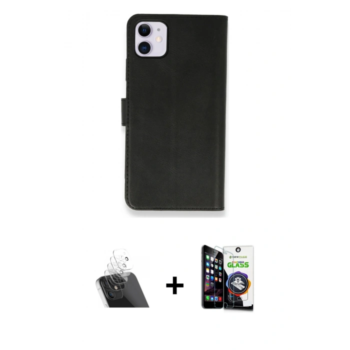 MARSİLYAN™- iPhone 12 Mini Kılıf Siluet Işık Serisi - Şeffaf Temperli Cam Ekran Koruyucu + Kamera Lens Koruma Cam - SF