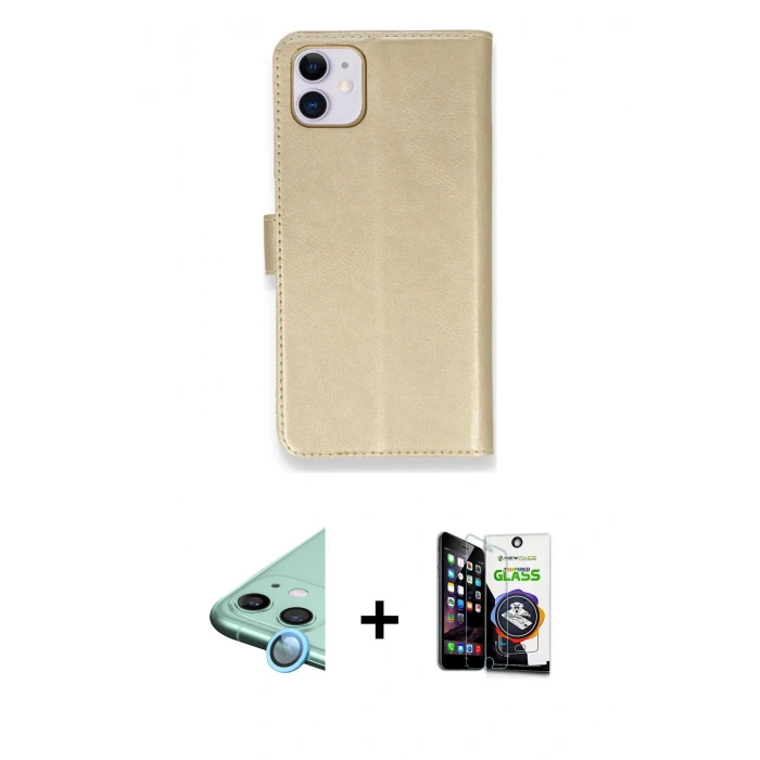 MARSİLYAN™- iPhone 12 Mini Kılıf Siluet Işık Serisi - Şeffaf Temperli Cam Ekran Koruyucu + Mavi Raze Metal Kamera Lens