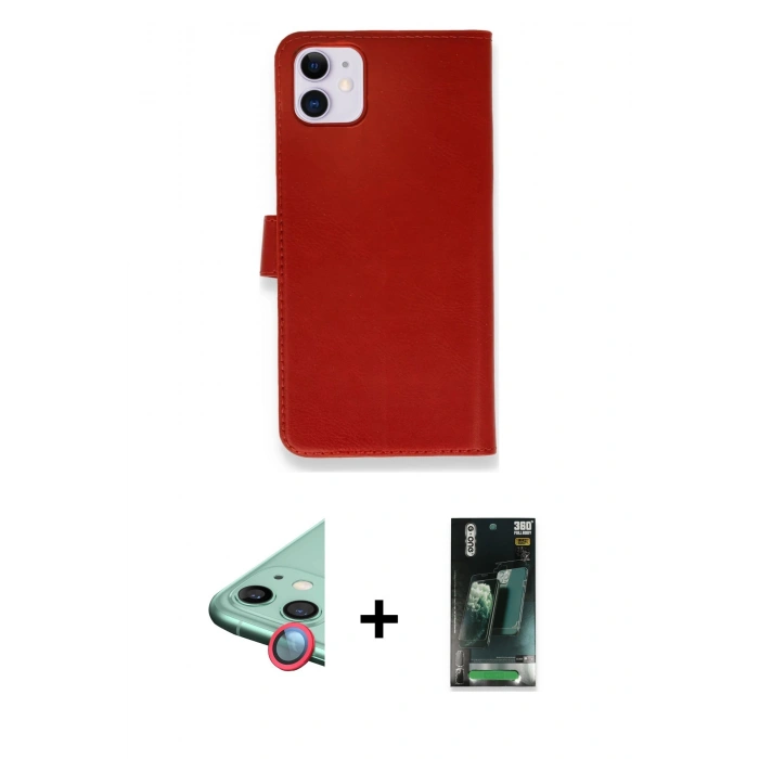 MARSİLYAN™- iPhone 12 Mini Kılıf Siluet Işık Serisi - Siyah 360 Mat Full Body Arka Koruyucu + Raze Metal Kamera Lens - KI