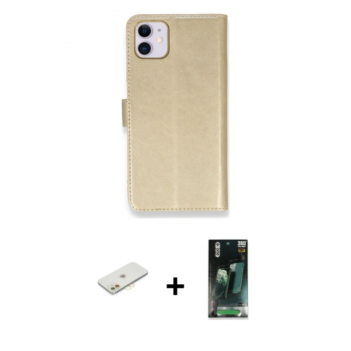 MARSİLYAN™- iPhone 12 Mini Kılıf Siluet Işık Serisi - Siyah 360 Mat Full Body Arka Koruyucu + Renkli Kamera Lens Koruma Cam - TU