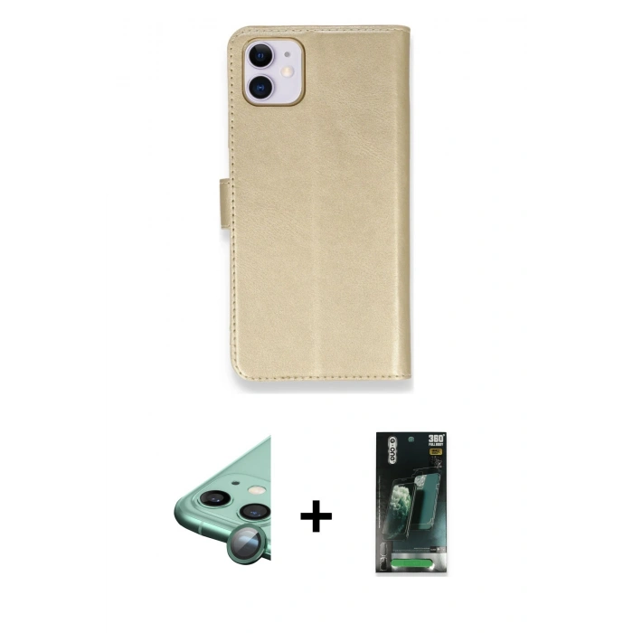MARSİLYAN™- iPhone 12 Mini Kılıf Siluet Işık Serisi - Siyah 360 Mat Full Body Arka Koruyucu + Raze Metal Kamera Lens - YL