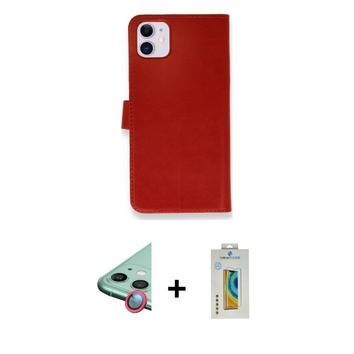 MARSİLYAN™- iPhone 12 Mini Kılıf Siluet Işık Serisi - Siyah Polymer Nano Ekran Koruyucu + Raze Metal Kamera Lens - KI