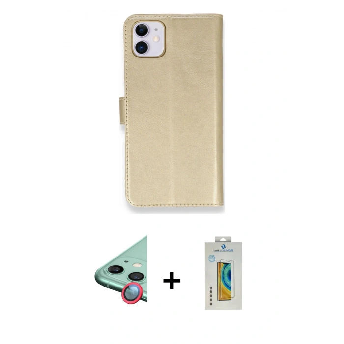 MARSİLYAN™- iPhone 12 Mini Kılıf Siluet Işık Serisi - Siyah Polymer Nano Ekran Koruyucu + Raze Metal Kamera Lens - KI