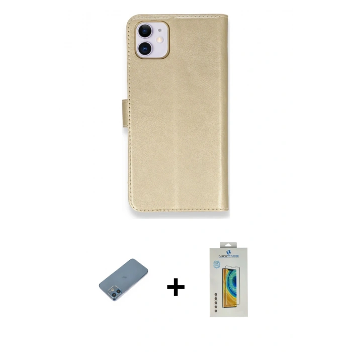 MARSİLYAN™- iPhone 12 Mini Kılıf Siluet Işık Serisi - Siyah Polymer Nano Ekran Koruyucu + Shine Kamera Lens Koruma Cam - MI