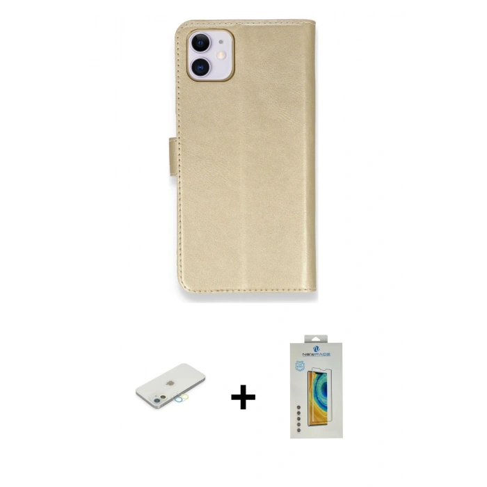 MARSİLYAN™- iPhone 12 Mini Kılıf Siluet Işık Serisi - Siyah Polymer Nano Ekran Koruyucu + Renkli Kamera Lens Koruma Cam - SI