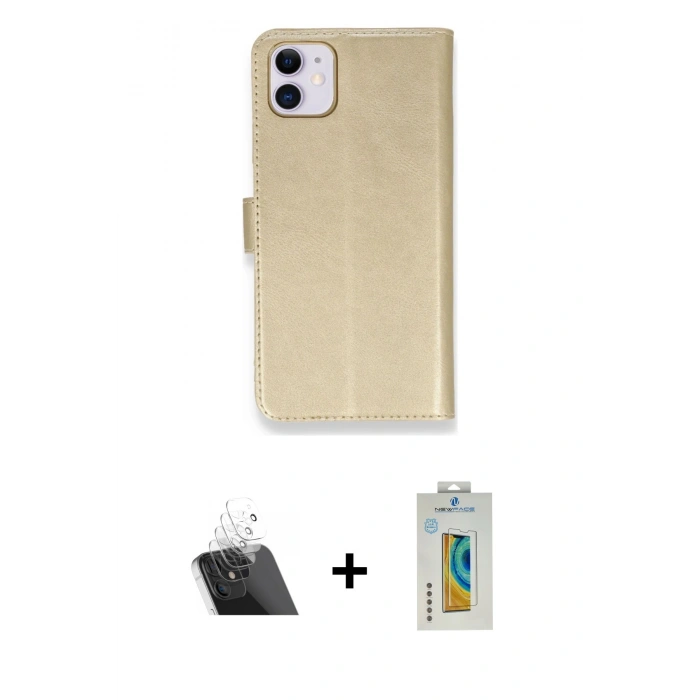 MARSİLYAN™- iPhone 12 Mini Kılıf Siluet Işık Serisi - Siyah Polymer Nano Ekran Koruyucu + Şeffaf Kamera Lens Koruma Cam