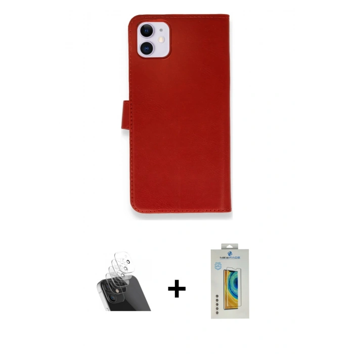 MARSİLYAN™- iPhone 12 Mini Kılıf Siluet Işık Serisi - Siyah Polymer Nano Ekran Koruyucu + Şeffaf Kamera Lens Koruma Cam