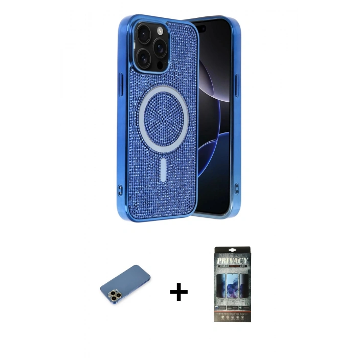 MARSİLYAN™- iPhone 12 Pro Kılıf Eksen Çizgi - Siyah 34D Hayalet Izgaralı Cam + Shine Kamera Lens Koruma Cam - GD