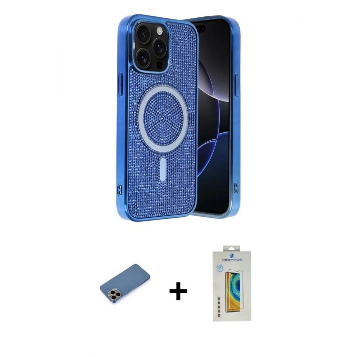 MARSİLYAN™- iPhone 12 Pro Kılıf Eksen Çizgi - Siyah Polymer Nano Ekran Koruyucu + Shine Kamera Lens Koruma Cam - GD