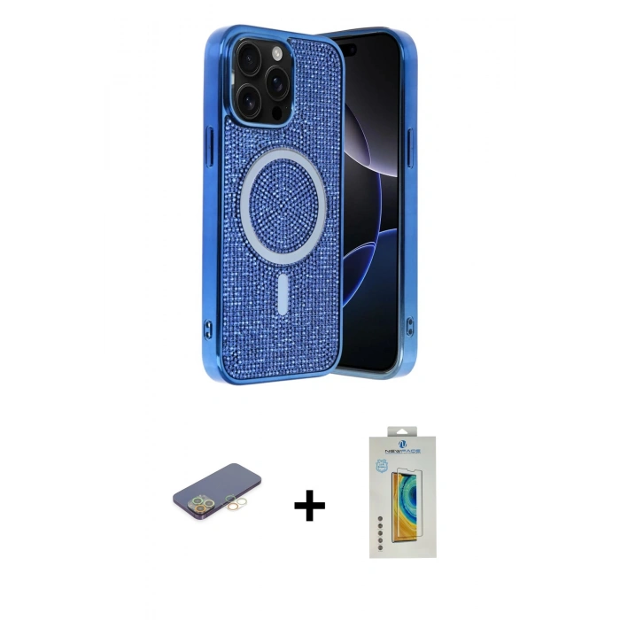 MARSİLYAN™- iPhone 12 Pro Kılıf Eksen Çizgi - Siyah Polymer Nano Ekran Koruyucu + Renkli Kamera Lens Koruma Cam - SI
