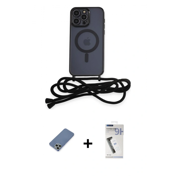 MARSİLYAN™- iPhone 12 Pro Kılıf Eksen Özel Seri - Şeffaf Uv Polymer Nano Ekran Koruyucu + Açık Yeşil Metal Kamera Lens Koruma Cam