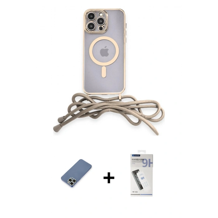 MARSİLYAN™- iPhone 12 Pro Kılıf Eksen Özel Seri - Şeffaf Uv Polymer Nano Ekran Koruyucu + Açık Yeşil Metal Kamera Lens Koruma Cam