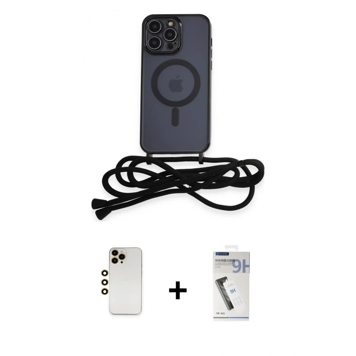 MARSİLYAN™- iPhone 12 Pro Kılıf Eksen Özel Seri - Şeffaf Uv Polymer Nano Ekran Koruyucu + Shine Kamera Lens - GD