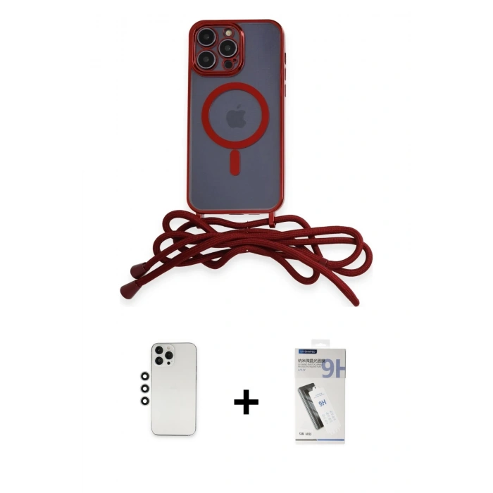 MARSİLYAN™- iPhone 12 Pro Kılıf Eksen Özel Seri - Şeffaf Uv Polymer Nano Ekran Koruyucu + Shine Kamera Lens - GS