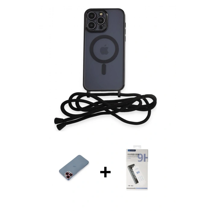 MARSİLYAN™- iPhone 12 Pro Kılıf Eksen Özel Seri - Şeffaf Uv Polymer Nano Ekran Koruyucu + Metal Kamera Lens Koruma Cam - KI