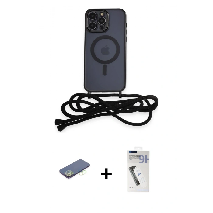 MARSİLYAN™- iPhone 12 Pro Kılıf Eksen Özel Seri - Şeffaf Uv Polymer Nano Ekran Koruyucu + Renkli Kamera Lens Koruma Cam - YL