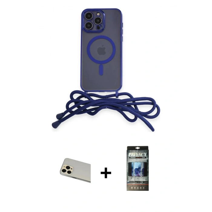 MARSİLYAN™- iPhone 12 Pro Kılıf Eksen Özel Seri - Siyah 34D Hayalet Izgaralı Cam + Gold Rainbow Kamera Lens Koruma Cam