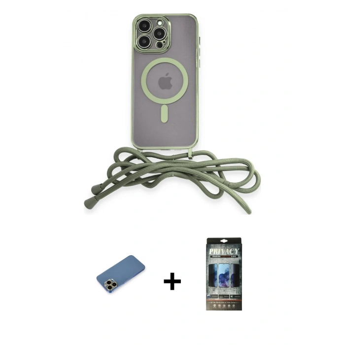 MARSİLYAN™- iPhone 12 Pro Kılıf Eksen Özel Seri - Siyah 34D Hayalet Izgaralı Cam + Shine Kamera Lens Koruma Cam - GD