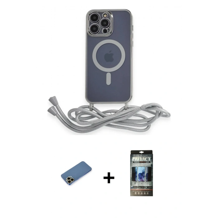 MARSİLYAN™- iPhone 12 Pro Kılıf Eksen Özel Seri - Siyah 34D Hayalet Izgaralı Cam + Shine Kamera Lens Koruma Cam - GD