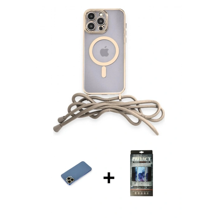 MARSİLYAN™- iPhone 12 Pro Kılıf Eksen Özel Seri - Siyah 34D Hayalet Izgaralı Cam + Shine Kamera Lens Koruma Cam - GD