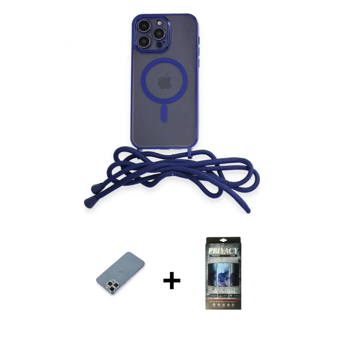 MARSİLYAN™- iPhone 12 Pro Kılıf Eksen Özel Seri - Siyah 34D Hayalet Izgaralı Cam + Metal Kamera Lens Koruma Cam - GS