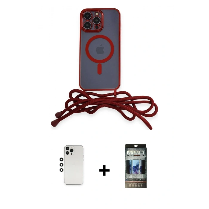 MARSİLYAN™- iPhone 12 Pro Kılıf Eksen Özel Seri - Siyah 34D Hayalet Izgaralı Cam + Shine Kamera Lens - GS