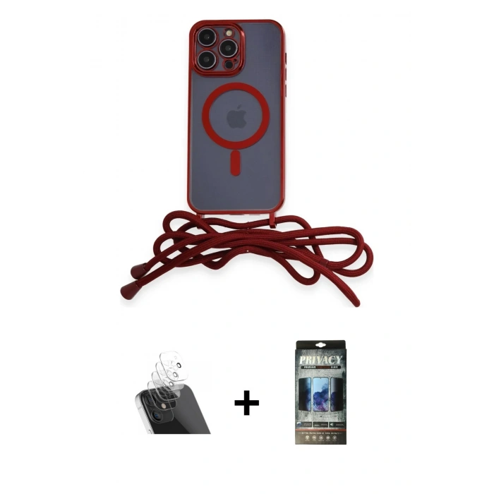 MARSİLYAN™- iPhone 12 Pro Kılıf Eksen Özel Seri - Siyah 34D Hayalet Izgaralı Cam + Kamera Lens Koruma Cam - SF