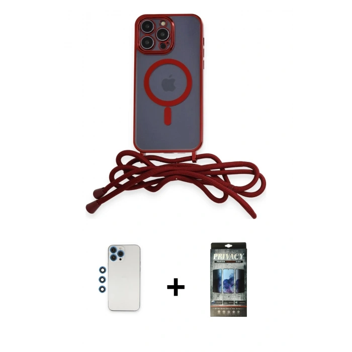 MARSİLYAN™- iPhone 12 Pro Kılıf Eksen Özel Seri - Siyah 34D Hayalet Izgaralı Cam + Shine Kamera Lens - MI