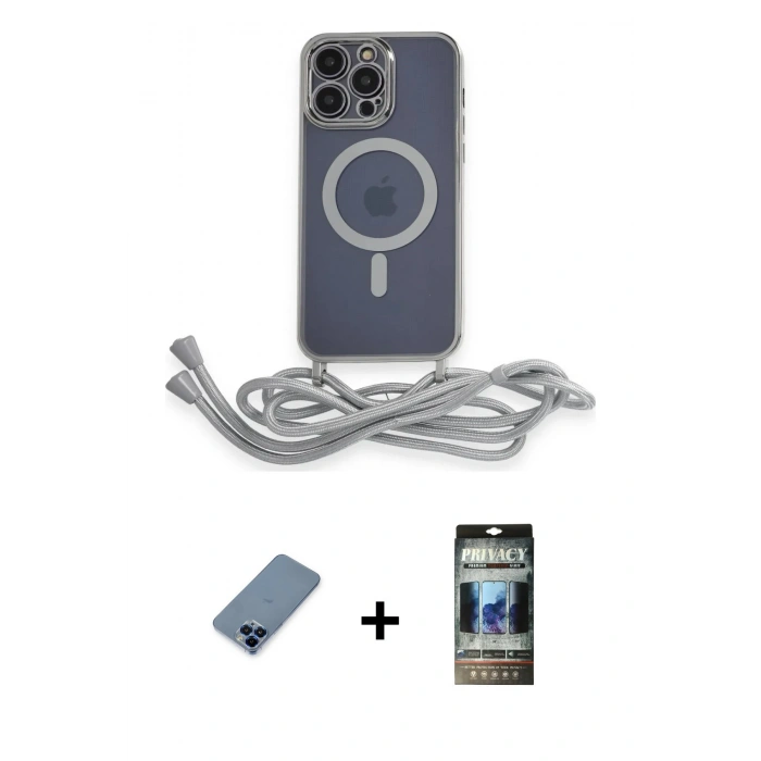 MARSİLYAN™- iPhone 12 Pro Kılıf Eksen Özel Seri - Siyah 34D Hayalet Izgaralı Cam + Metal Kamera Lens Koruma Cam - MI