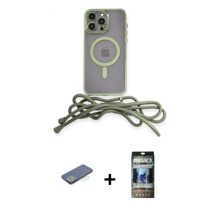 MARSİLYAN™- iPhone 12 Pro Kılıf Eksen Özel Seri - Siyah 34D Hayalet Izgaralı Cam + Renkli Kamera Lens Koruma Cam - YL