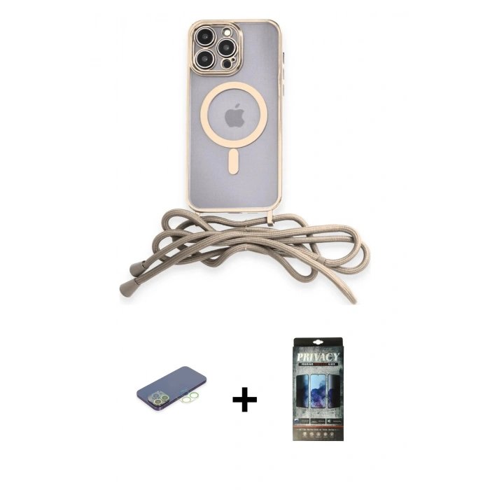 MARSİLYAN™- iPhone 12 Pro Kılıf Eksen Özel Seri - Siyah 34D Hayalet Izgaralı Cam + Renkli Kamera Lens Koruma Cam - YL