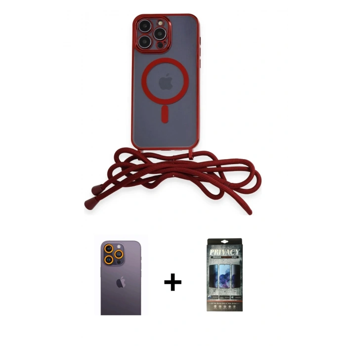 MARSİLYAN™- iPhone 12 Pro Kılıf Eksen Özel Seri - Siyah 34D Hayalet Izgaralı Cam + Neon Fosforlu Kamera Lens - SI